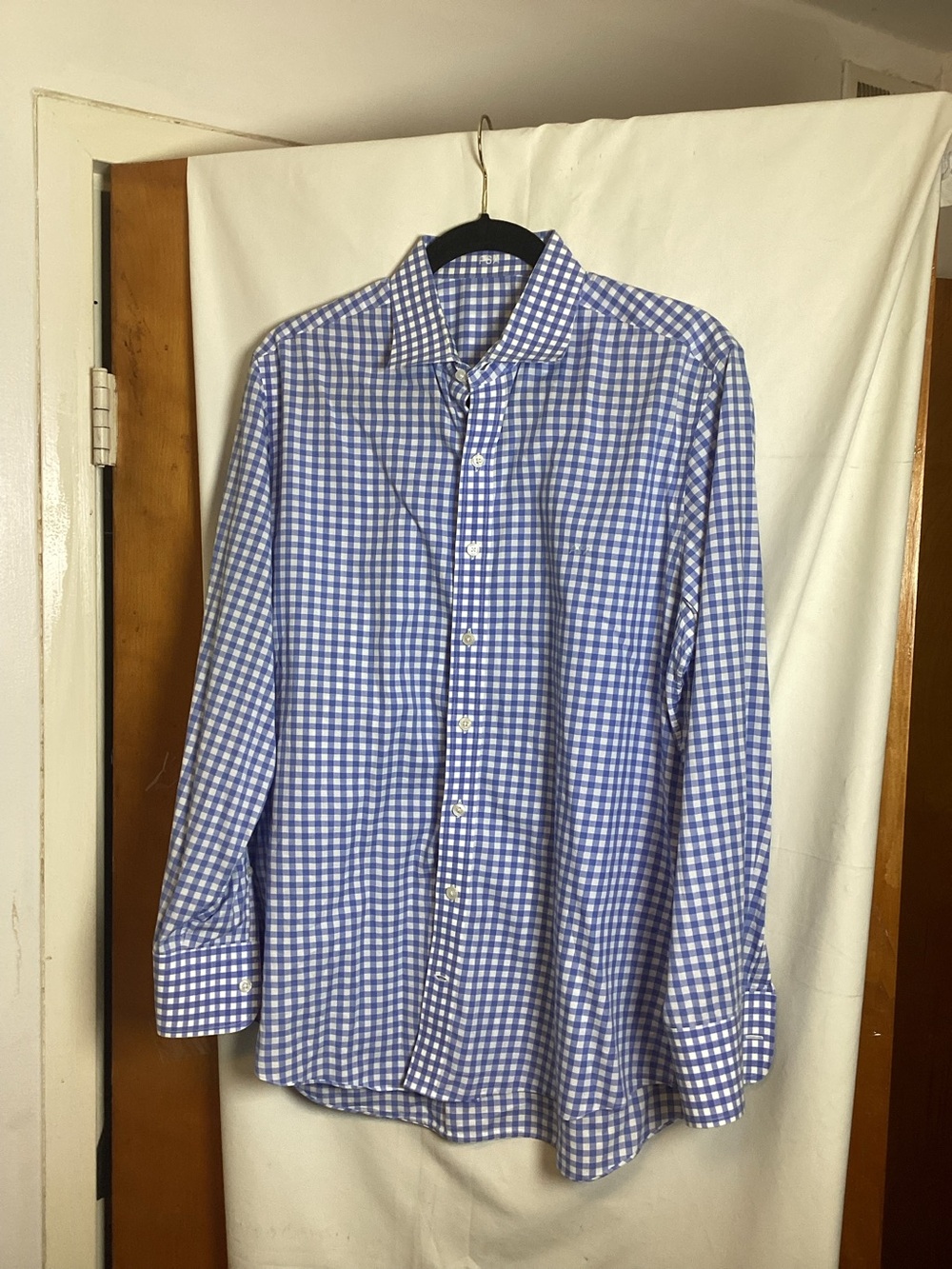 J.Hilburn 100% cotton woven in Italy gingham dress Shirt